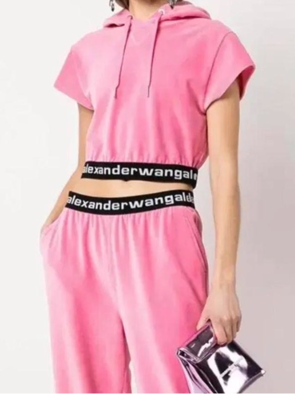 T by Alexander Wang Corduroy Pink Hoodie M